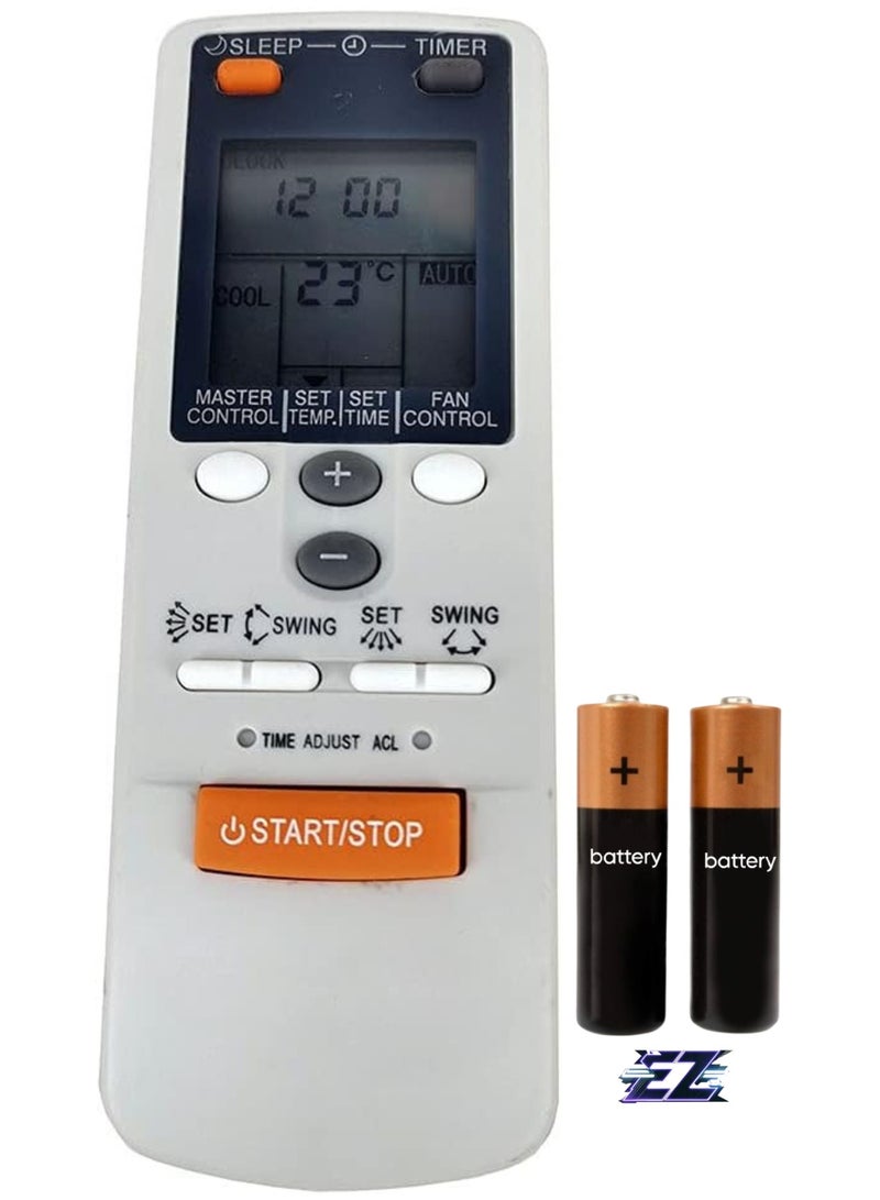 ELTRAZONE Replacement Remote Control for Fujitsu Air Conditioner AR-DL10 AR-DL12 AR-HG1 AR-FB2 AR-FB5 AR-JW1 AR-JW2 AR-JW19 AR-JW11 AR-DB3 AR-DB5 ASU9R2 AST24RGB with battery - Image 1