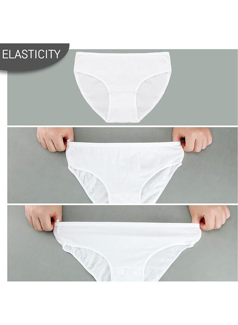 Lesha 10 Pcs Women's Disposable Underwear Ladies Panties Handy Bikinis for Travel Hotel Thong Spa Hospital Stays Emergencies - Image 2