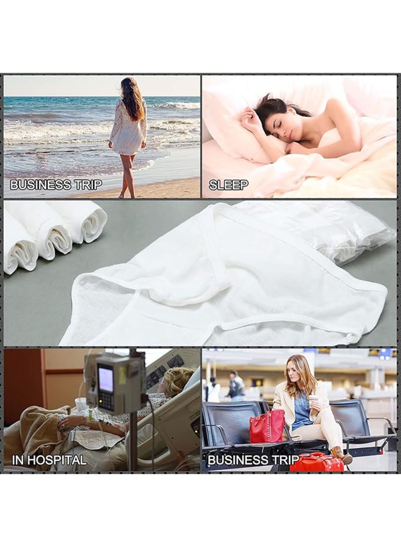 Lesha 10 Pcs Women's Disposable Underwear Ladies Panties Handy Bikinis for Travel Hotel Thong Spa Hospital Stays Emergencies - Image 4