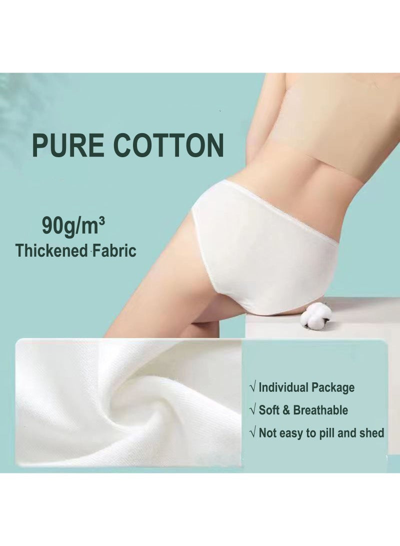 Lesha 10 Pcs Women's Disposable Underwear Ladies Panties Handy Bikinis for Travel Hotel Thong Spa Hospital Stays Emergencies - Image 5