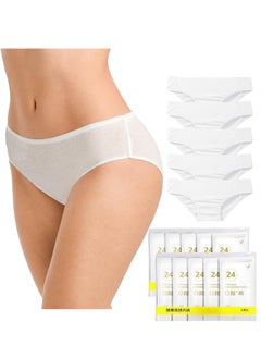 Lesha 10 Pcs Women's Disposable Underwear Ladies Panties Handy Bikinis for Travel Hotel Thong Spa Hospital Stays Emergencies  - Image 1