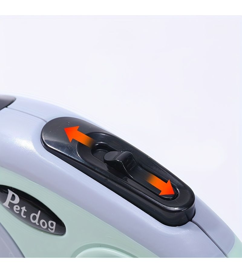 Black Retractable Pet Dog Leash With Four Color Paw Prints For Outdoor Use Size S - Image 3