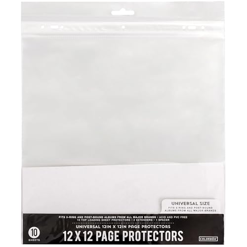 Colorbok Page Protectors (10 Pack), 12 by 12" White - Image 5