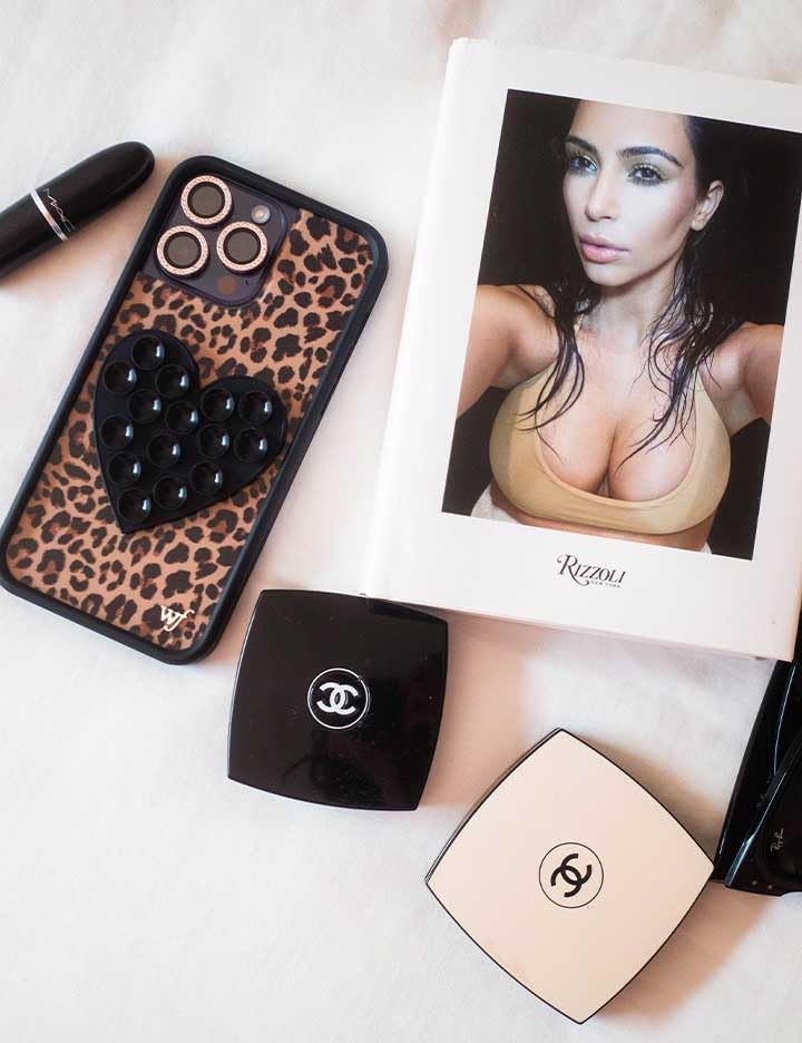 Wildflower Cases - Compatible with Apple iPhone 13/14 | Protective Black Bumper, 4ft Drop Test Certified, Women Owned Small Business | Meow - Leopard Cheetah Brown Animal Cute Trendy - Image 4