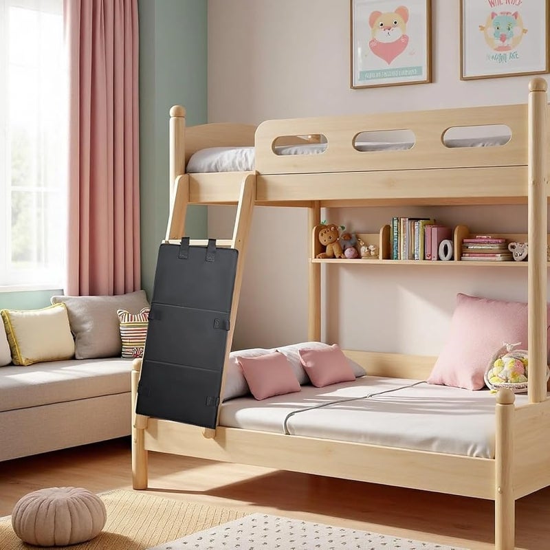 Anti Fall Bunk Bed Ladder Protector Oxford Fabric Guard 31 Inch Black - Image 5