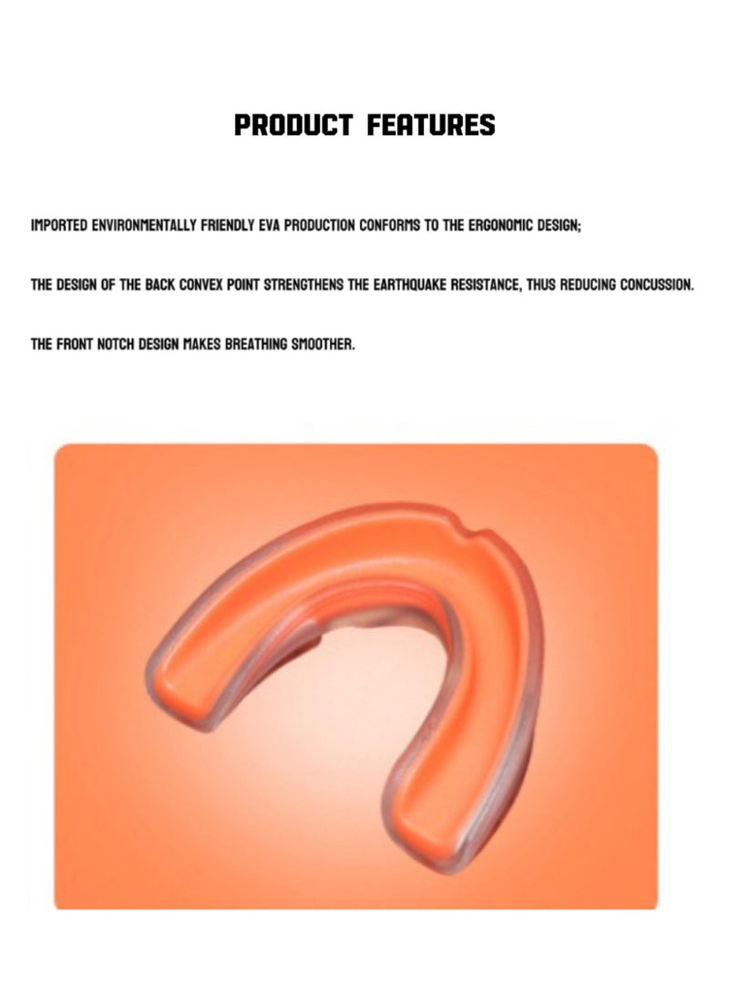 VENUM Orange Ultra-Thin Mouthguard | Moldable EVA Dental Tray | Exclusive Storage Case | For Basketball/Football/MMA - Image 3
