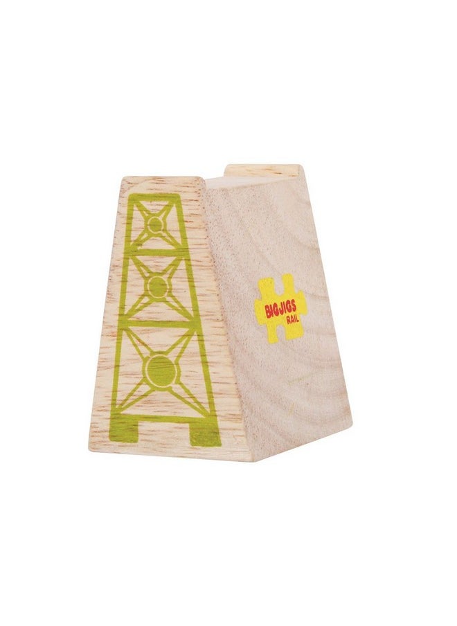 Bigjigs Rail Bigjigs Rail High Level Blocks (Pack of 6) - Other Major Wooden Rail Brands are Compatible  - Image 2