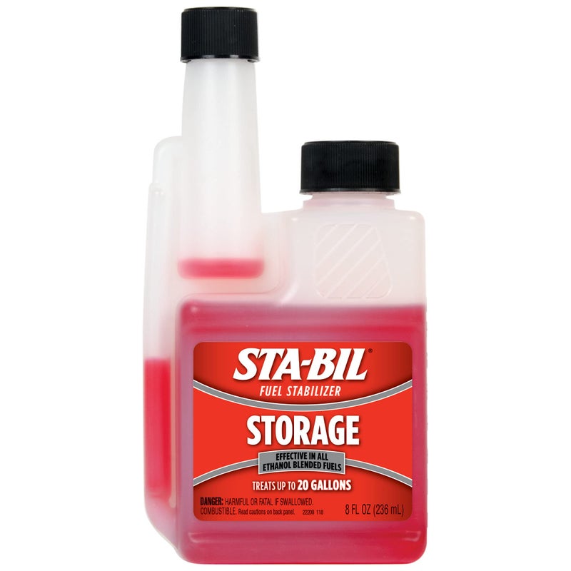STABIL Storage Fuel Stabilizer  Keeps Fuel Fresh for 24 Months Prevents Corrosion Gasoline Treatment Additive that Protects System Gas Stabilizer for Storage 8 oz