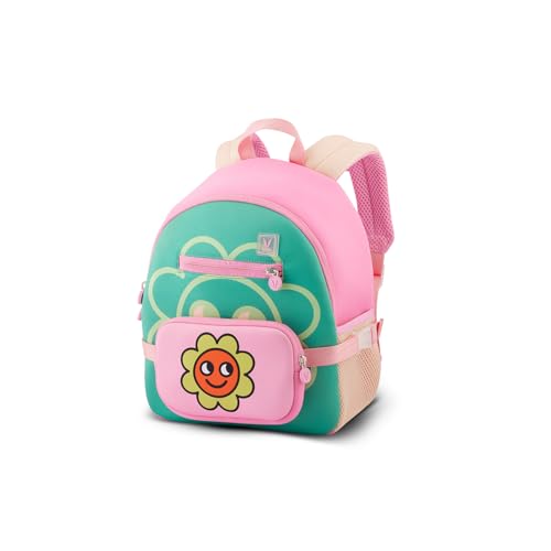 VAYA LYâ€™L-CHAMP Toddler and Preschoolers Backpack for Kids (2â€“6 Years), Lightweight & Durable Kids Backpack, Water-Resistant School Bag for Boys & Girls with Adjustable Shoulder Straps, Smiley Mint - Image 1