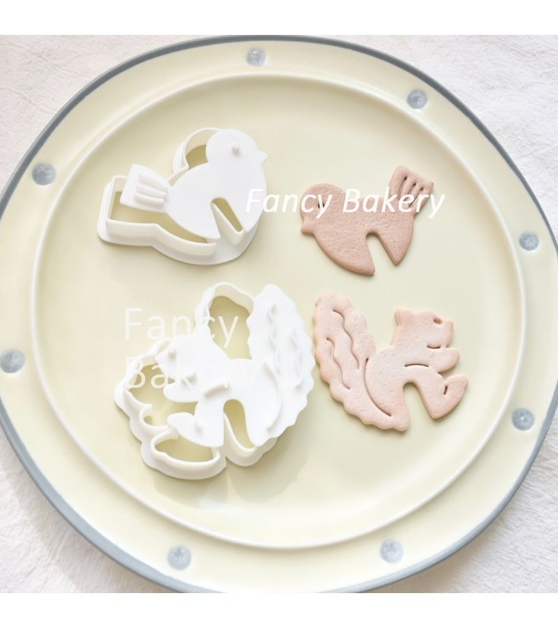 Squirrel And Bird Animal Shape Cookie Cutter For Biscuit Baking Fondant Decor - Image 4