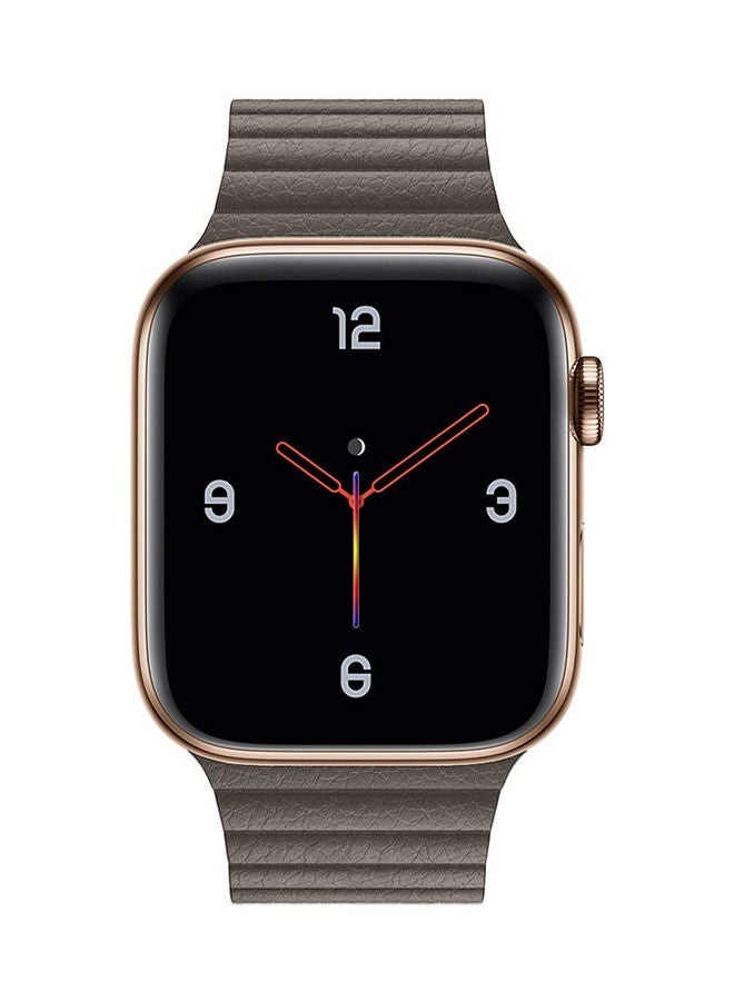NIBEMINENT Leather Magnetic Loop Bracelet Strap Band For Apple Watch Series 4/ 3/ 2/ 1 Brown  - Image 2