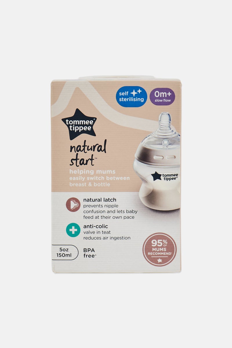 tommee tippee Baby Feeding Bottles 150ml, Clear - Image 1
