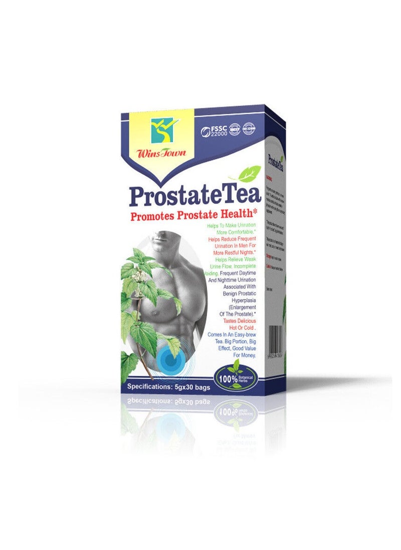Wins Town - Prostate Tea, Natural Herbs Prostate Health Support Tea, Safe And Organic  Prostate Care Tea Blend, Easy To Use Herbal Sleep And Prostate Supports Tea Bags For Men - Image 1