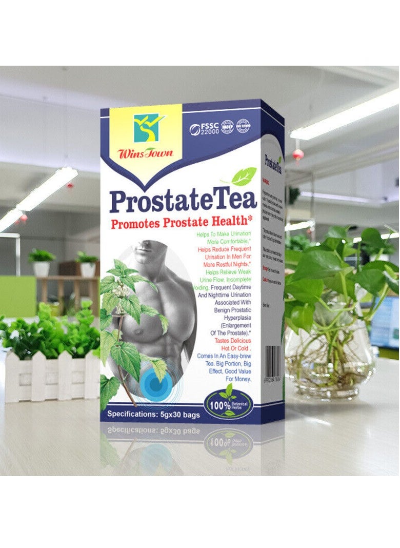 Wins Town - Prostate Tea, Natural Herbs Prostate Health Support Tea, Safe And Organic  Prostate Care Tea Blend, Easy To Use Herbal Sleep And Prostate Supports Tea Bags For Men - Image 1