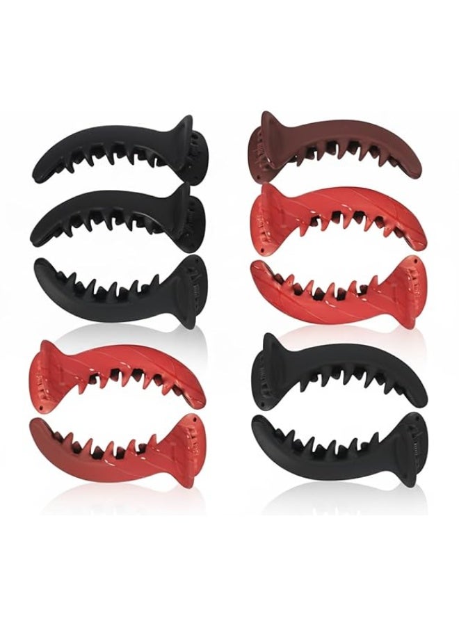 مملكة الإكسسوارات إكسسوارات الشعر مشبك شعر على شكل موزة ميرشي للنساء والفتيات (عبوة من 6 قطع متعددة الألوان والأنماط)، متعدد الألوان - Image 2