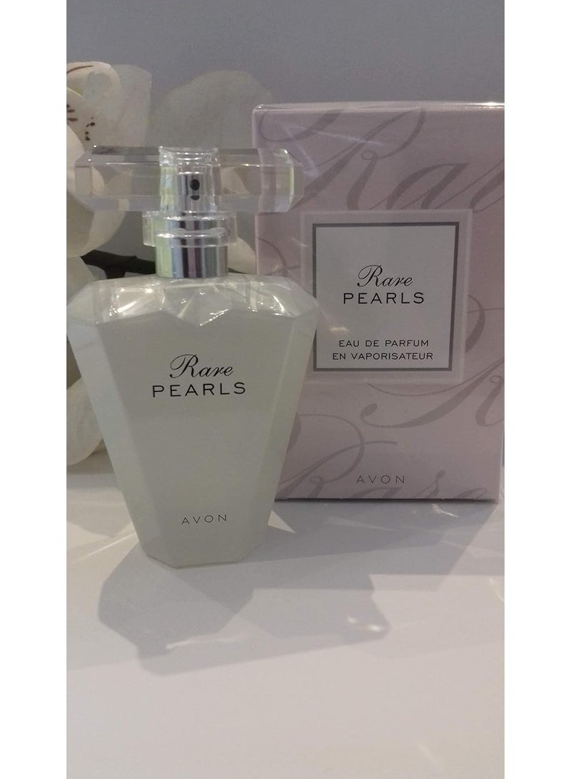 Rare Pearls for Women by Avon - Eau de Parfum with a luxurious white floral scent, 50 ml