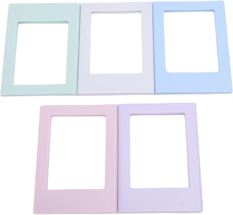 Magnetic Photo Frames, 5pcs 3 Inch Instant Film Frame Picture Memo Card Display for Refrigerator - Image 1