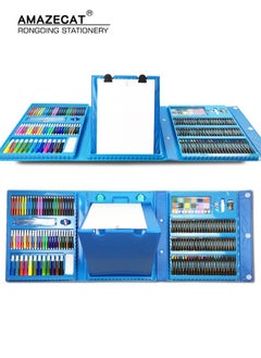 Art Supplies, 176 PCS Drawing Art Kit for Kids Boys Girls, Deluxe Art and Craft Set with Double Sided Trifold Easel, Markers, Oil Pastels, Crayons, Colour Pencils. Gift for Artist, Beginners