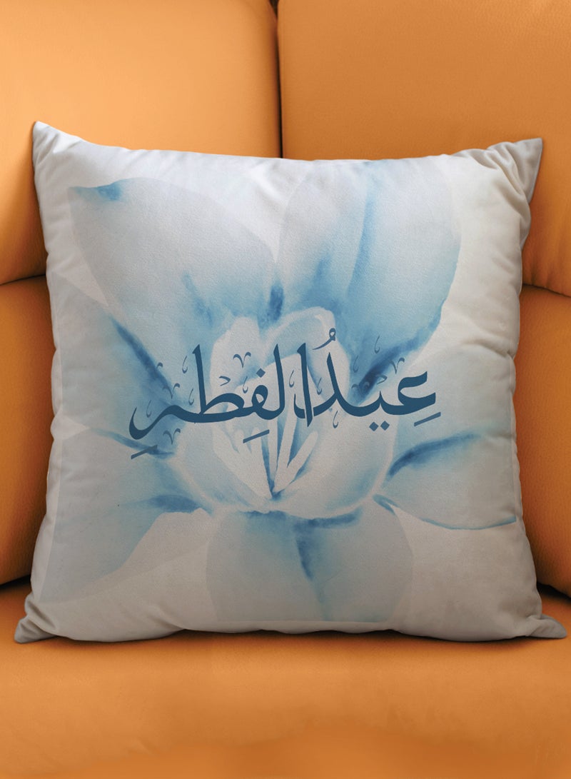 LOWHA Polyester Pillowcase Cushion Cover with Eid Al-Fitr on Flower Background - Image 3