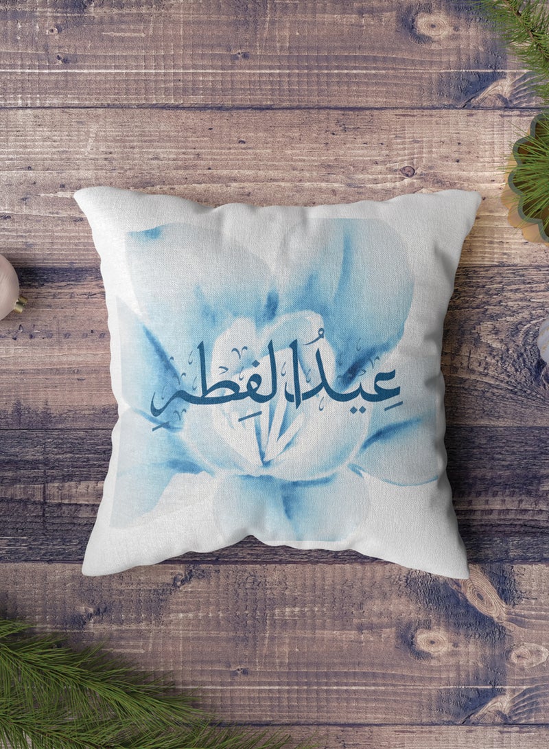 LOWHA Polyester Pillowcase Cushion Cover with Eid Al-Fitr on Flower Background - Image 4