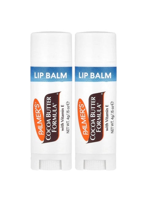 Palmer's, Cocoa Butter Formula® with Vitamin E, Softens Smooths Lip Balm, 2 Pack, 0.15 oz (4 g) Each