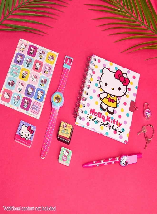 Hello Kitty Notebook Digital Watch Accessories Set Kawaii Journal Notebook Diary - Image 5