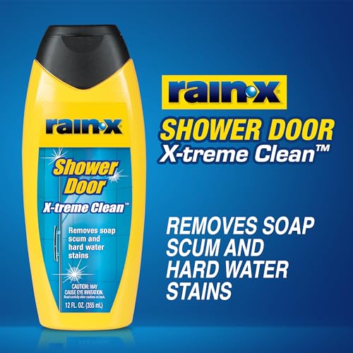 Rain-X Shower Door Cleaner (355ml) | Removes Hard Water Stains, Soap Scum & Limescale | Glass Cleaner for Shower Doors & Bathroom Glass - Image 2