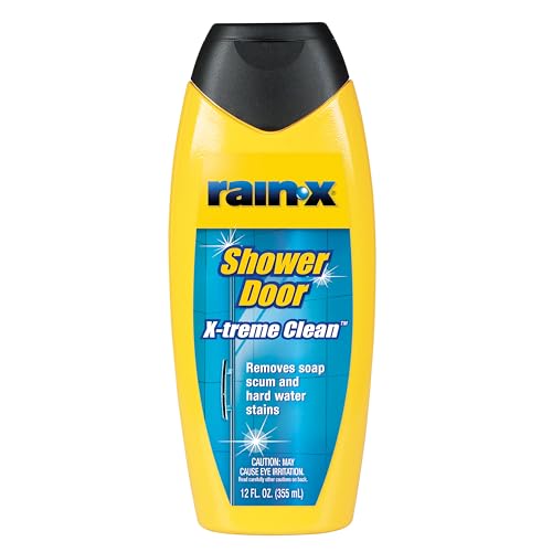 Rain-X Shower Door Cleaner (355ml) | Removes Hard Water Stains, Soap Scum & Limescale | Glass Cleaner for Shower Doors & Bathroom Glass - Image 1