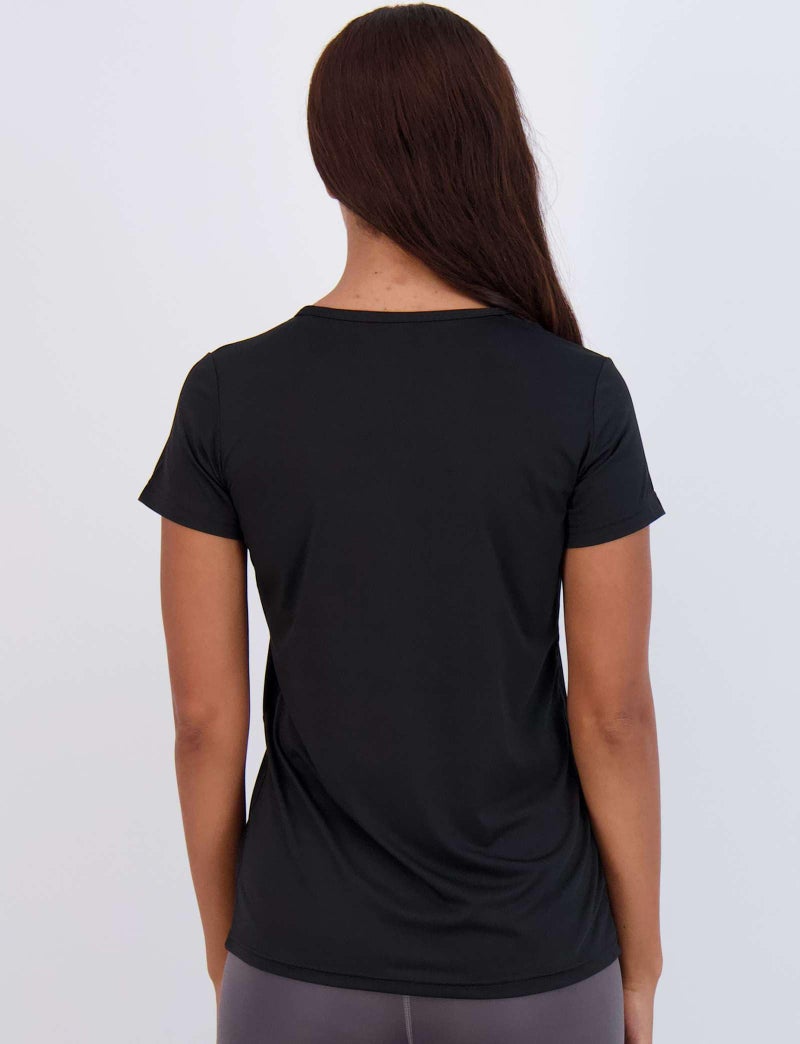 REALESSENTIALS Real Essentials 5 Pack: Women's Dry Fit Short Sleeve V Neck Workout Top - Fitness Pilates Gym Athletic Yoga T-Shirt (Plus Available), Set 9, M - Image 4