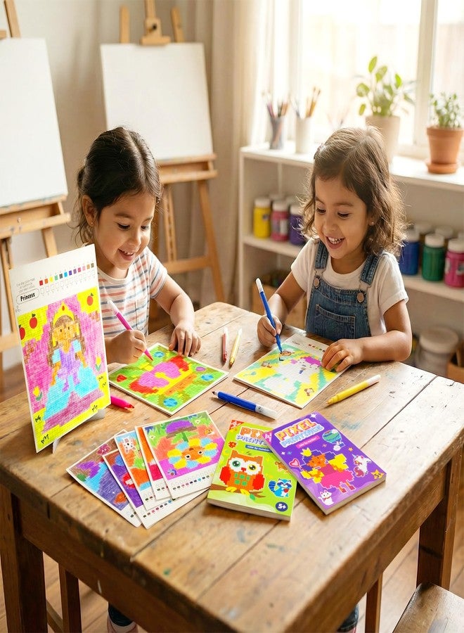 Hapray Large Coloring Book for Kids Party Favors, 20 Pages Paint by Numbers for Beginner with 5 Display Stands, 2 Color Painting Modes Art Crafts for kids ages 4-8 8-12, Birthday Gift Classroom Prizes - Image 2