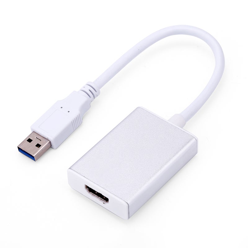 USB 3.0 to HDMI Converter Cable: 1080P Output, Metal Shell Display Adapter - Multi-Screen Support, USB 3.0 Backward Compatible for Desktop, Laptop, HDTV, Projector - Image 1