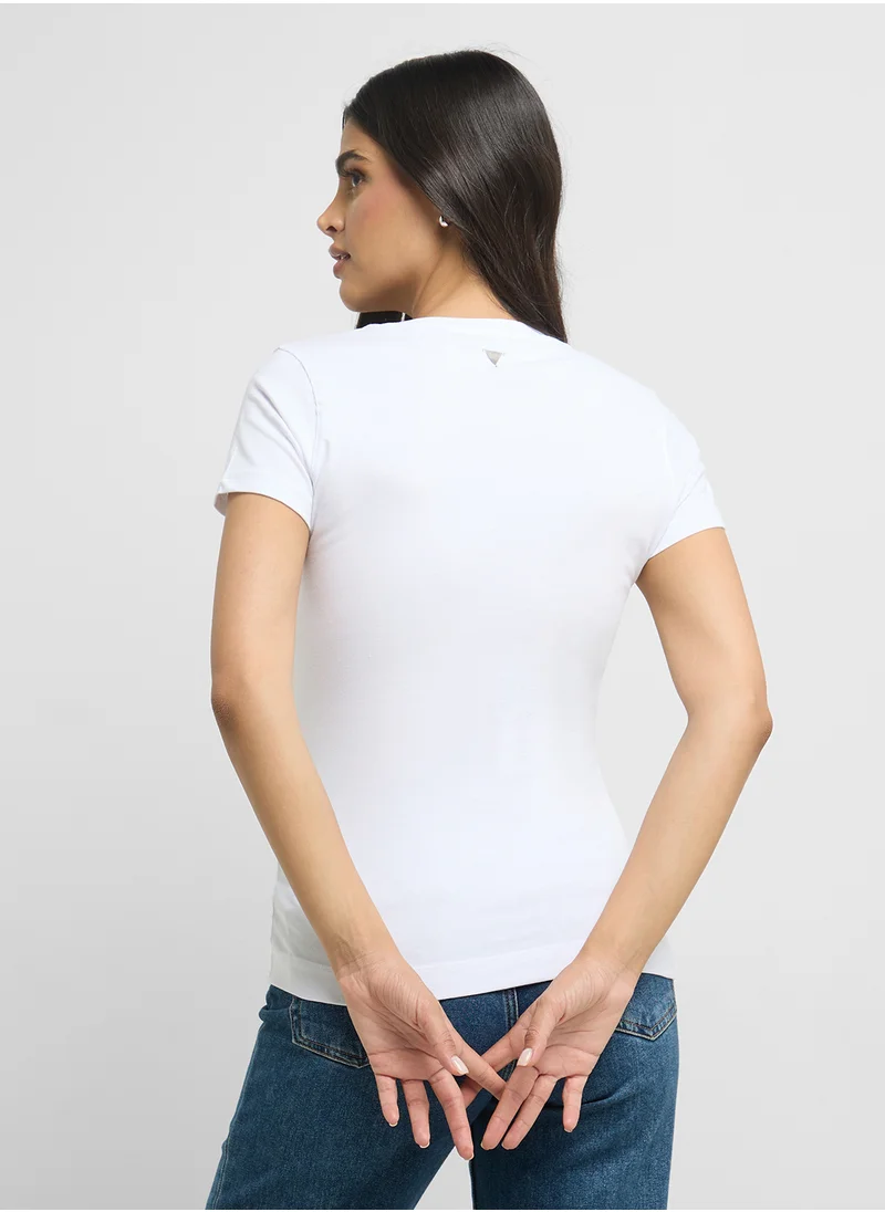 جس Flower Triangle T-Shirt