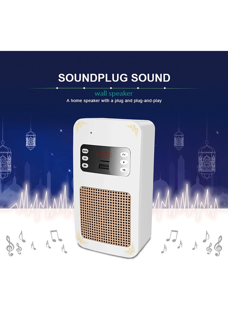 SQ-669 Smart Wall Plug Quran Speaker With Remote Bluetooth/Radio/Usb & SD - Image 4