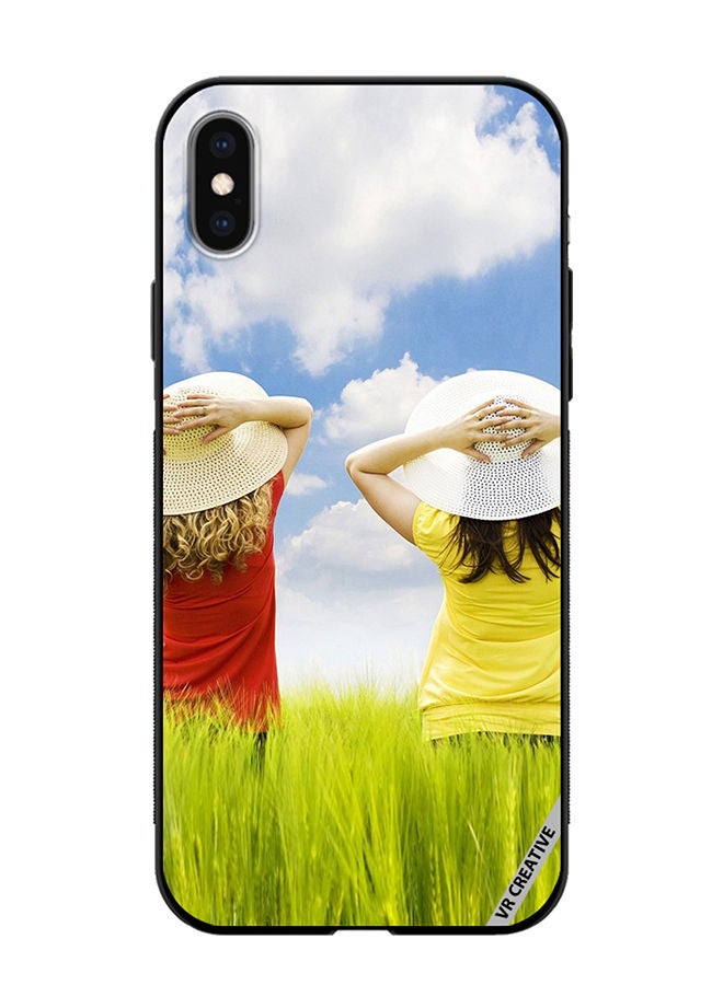 VR CREATIVE Protective Case Cover For Apple iPhone X/XS Enjoying The Weather Design Multicolour - Image 1