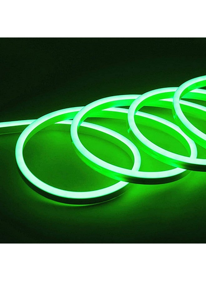 Gesto شريط إضاءة نيون LED بطول 16.4 قدم مع محول 12 فولت، شريط نيون سيليكون مسطح مرن قابل للتقطيع، شرائط نيون LED مقاومة للماء IP65 للزينة الداخلية والخارجية (أخضر) - Image 2