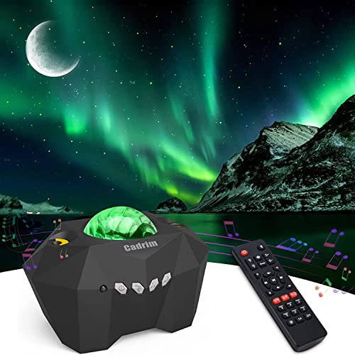 Cadrim Star Projector with Bluetooth Speaker Remote, Galaxy Projector Northern Lights Aurora Projector with Moon Star, Night Light Projector for Bedroom, Home Theater, Kids Adults Game, Room Parties - Image 1