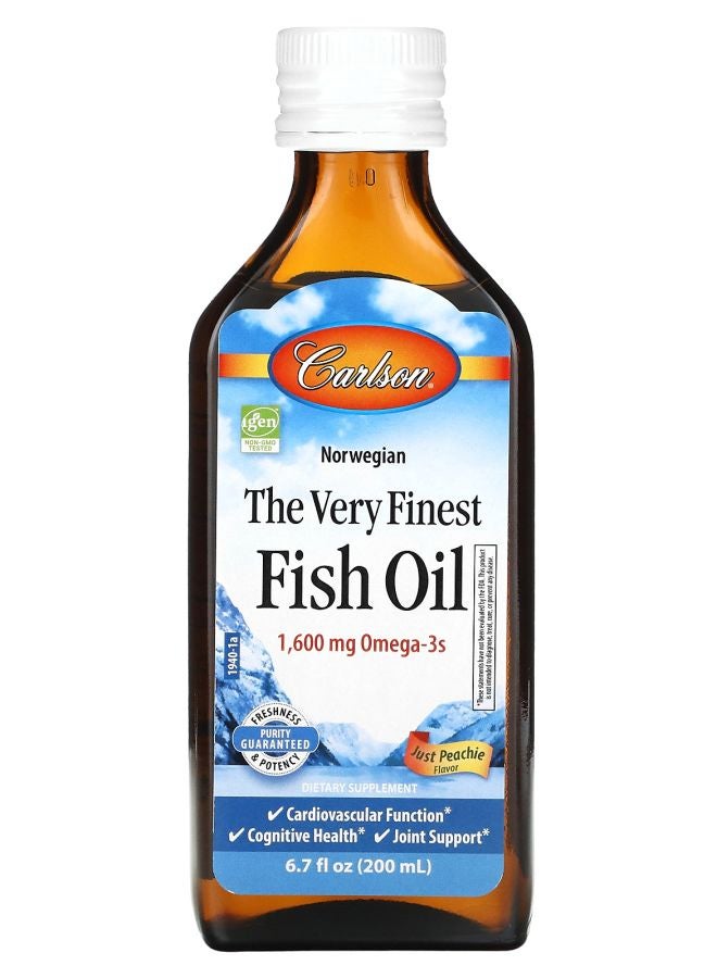 زيت السمك النرويجي الفاخر جداً فقط بيسك 1600 ملغ 6.7 أونصة سائلة (200 مل)