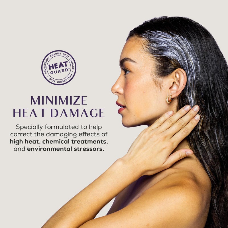 Sutra Heat Guard Hair Mask Treatment for Frizzy, Dry & Damaged Hair - Deep Conditioning Moisturizer Hydrates & Repairs Against Heat Damage with Hyaluronic Acid - Anti-Frizz Haircare Products - Image 2