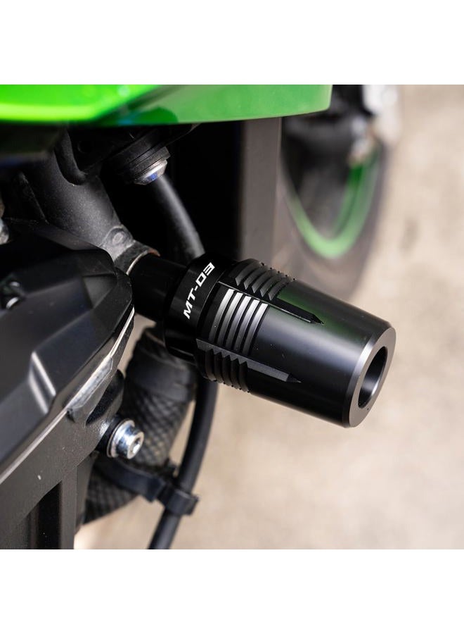 MOWOK Frame sliders For Yamaha MT03 MT-03 2014 2015 2016 2017 2018 2019 2020 2021 2022 2023 2024 Motorcycle Accessories Crash Protection pad Falling Protector Frame Sliders MT 03 (Black) - Image 3