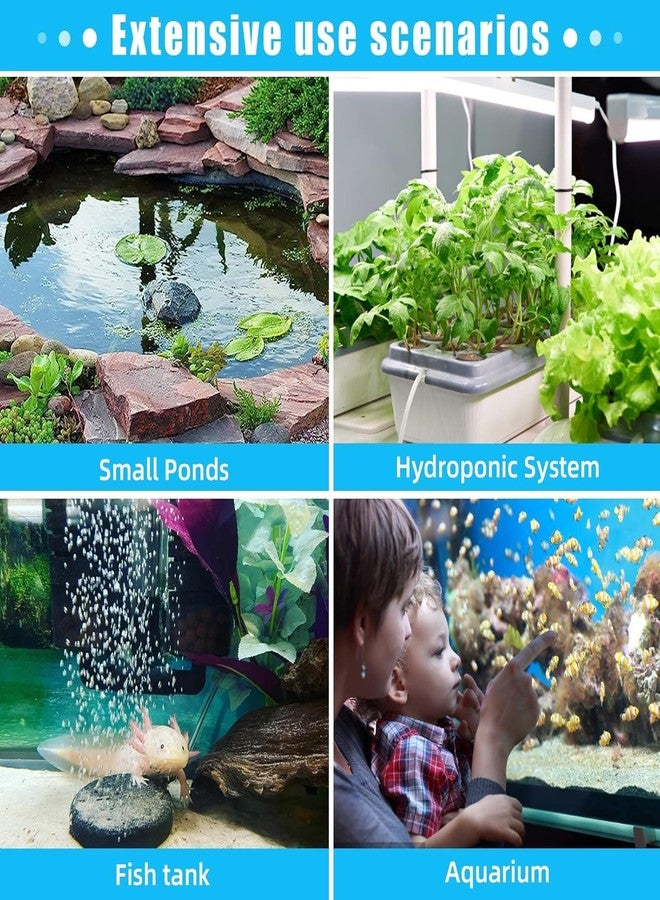 VAYINATO 3 Inch Round Air Stone Disc Bubble Diffuser (Motor Not Included) for Aquarium Fish Tank Hydroponics Pump Ceramic Airstones Air Pump - Image 4