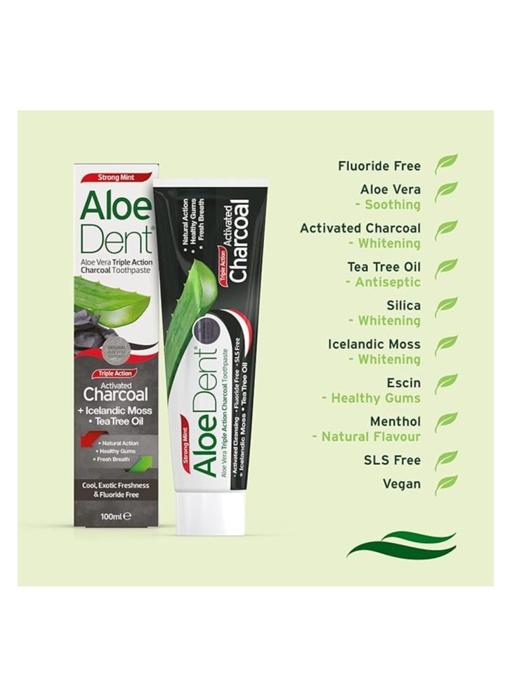 ألودنت معجون اسنان بالفحم وزيت شجرة الشاي مفعول طبيعي مبيض لثة صحية 100 مل - Image 4