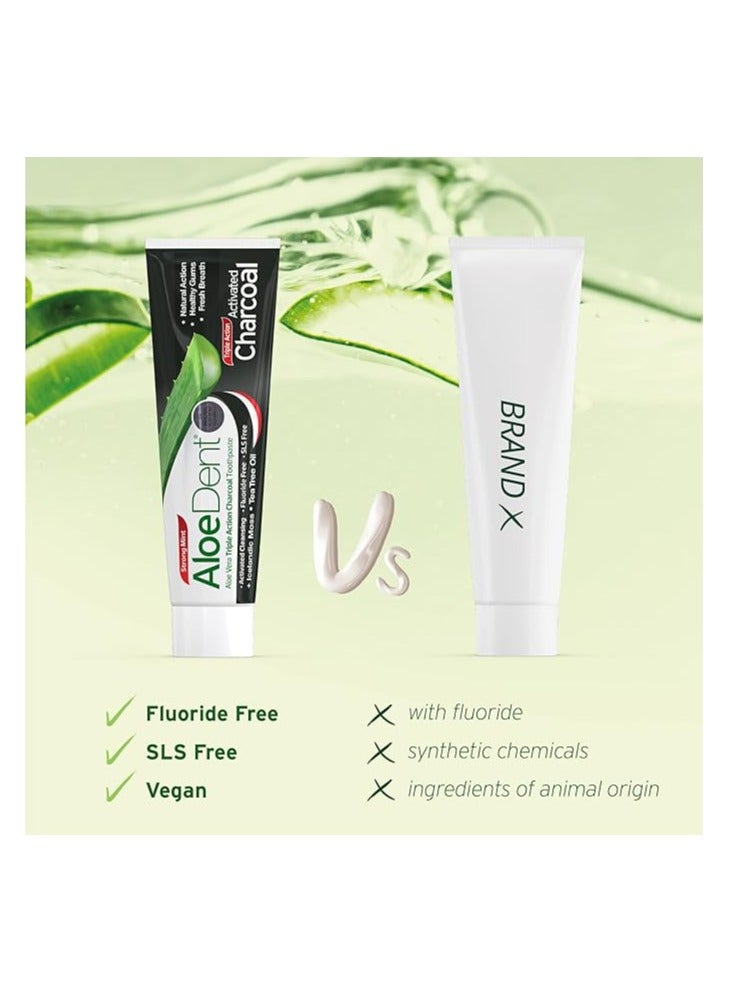 ألودنت معجون اسنان بالفحم وزيت شجرة الشاي مفعول طبيعي مبيض لثة صحية 100 مل - Image 2