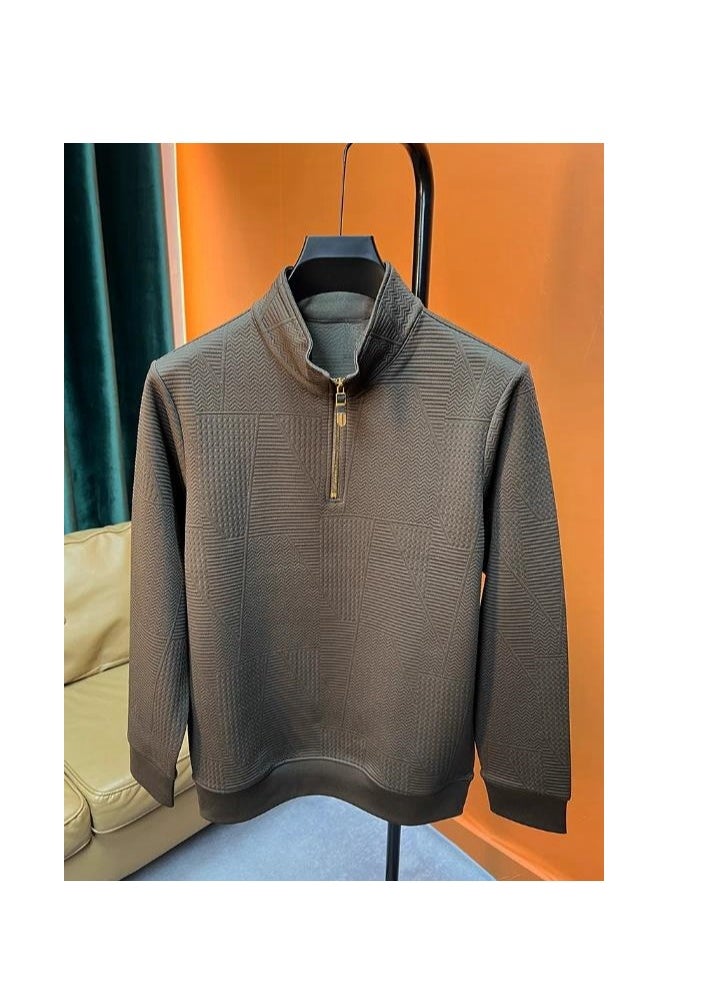 Generic - Men's Long Sleeved T-Shirt Lose Casual Pullover Base Hoodie - Image 1