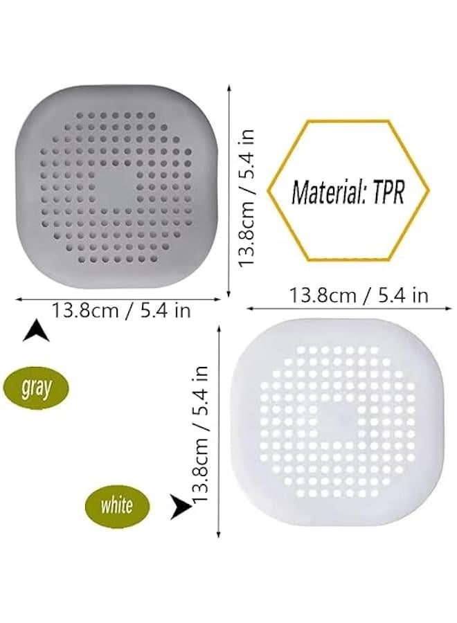2 x Silicone Drain Protectors, Kitchen Sink Filter with Suction Cup, Bath Drain Cover Filter, Kitchen and Bathroom Sink Filter.  - Image 2
