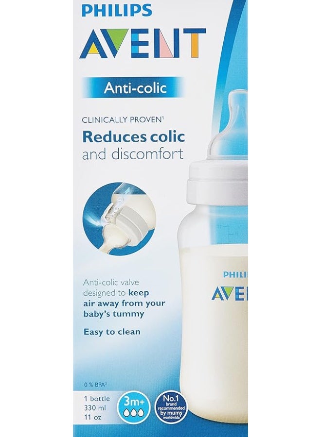 Avent Philips Avent Anti-Colic Baby Bottle – 330ml, +3 Months, White (Pack of 2) – Reduces Discomfort - Image 5
