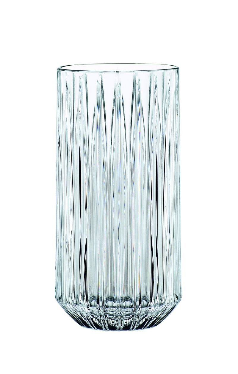 Nachtmann Jules Collection Long Drink Glasses, 13-Ounce, Clear, Made of Crystal Glass, Highball Glass for Cocktails and Other Beverages, Dishwasher Safe, Set of 4 - Image 3