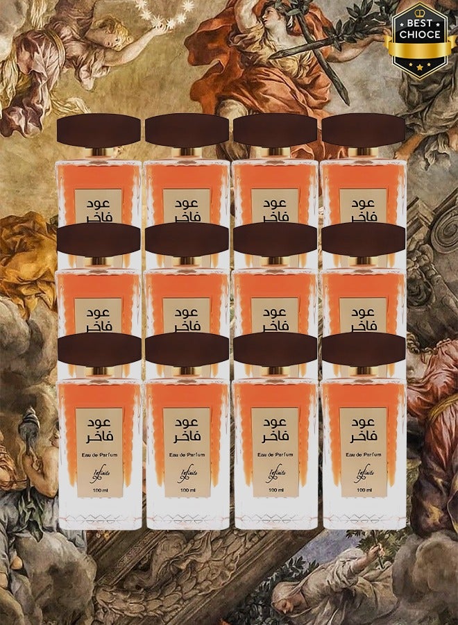 Infinite 12 Pieces Oud Fakhir Perfume 100ml - Image 1