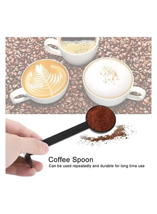 واي جيه 2 في 1 ملعقة قهوة سوداء أداة قياس ملعقة ضغط ملعقة قهوة بلاستيكية - Image 4