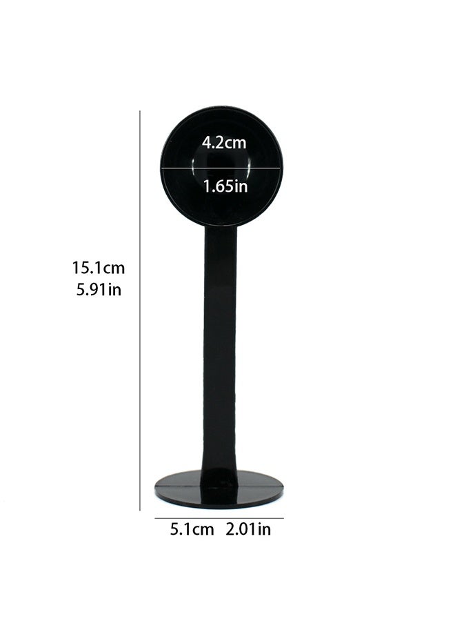 واي جيه 2 في 1 ملعقة قهوة سوداء أداة قياس ملعقة ضغط ملعقة قهوة بلاستيكية - Image 2