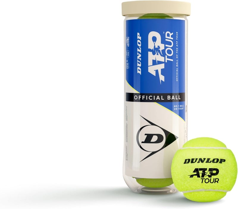 Dunlop Sports Dunlop ATP Tour Tennis Balls - Official Match Ball (3 Pack) - Image 1